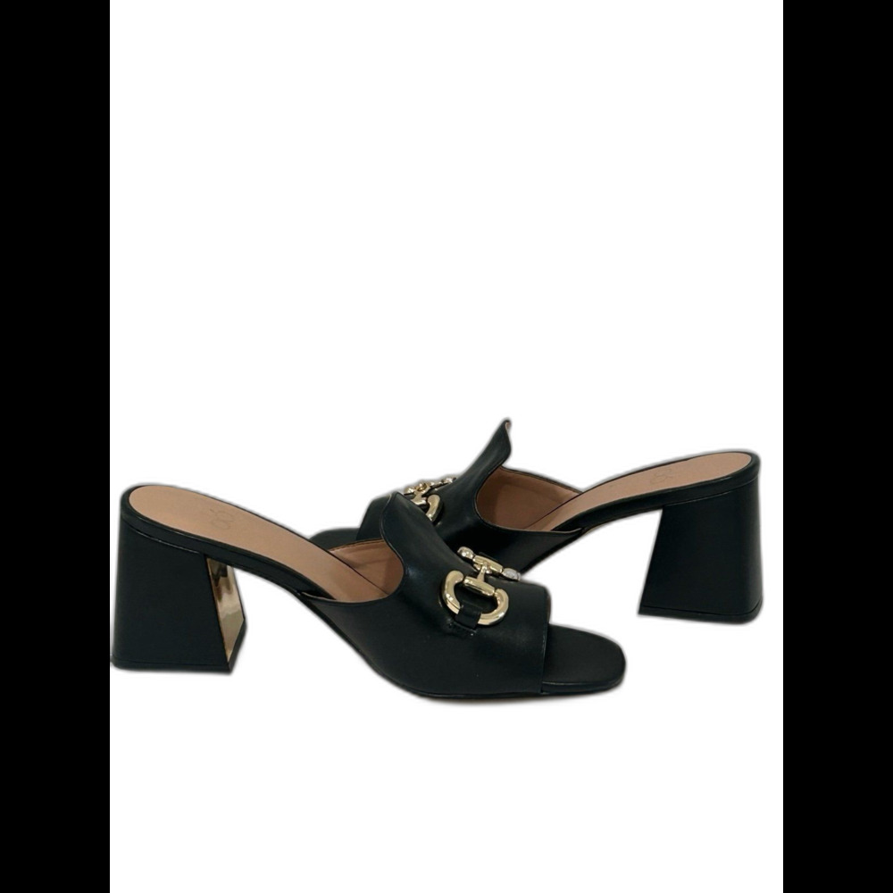 Ola Mules Sandals Women's Size 9 Color Black Anna Slip-ons Comfort Heels LNWOT - Picture 7 of 12
